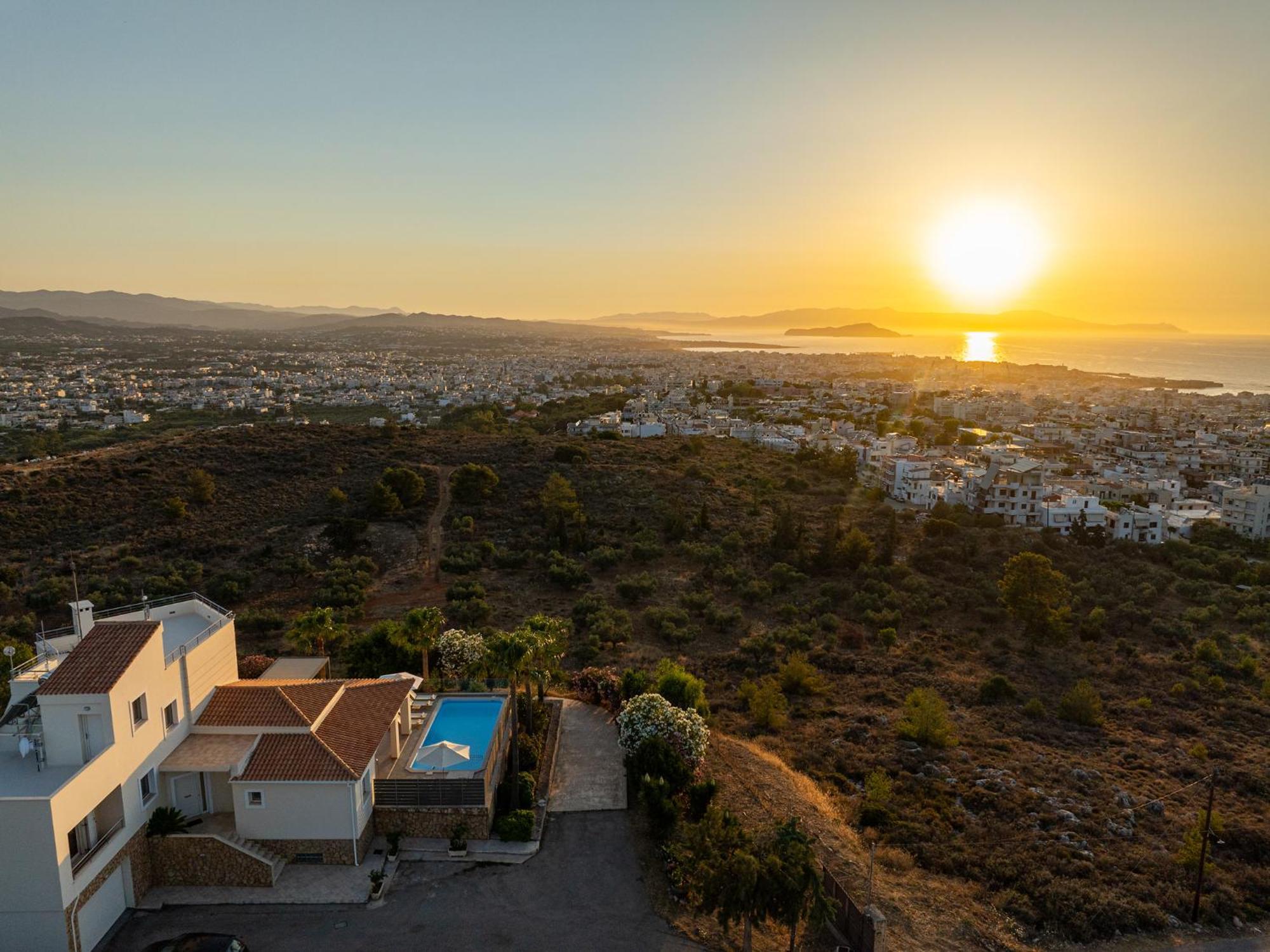 Karmilos hill villa La Canea Exterior foto