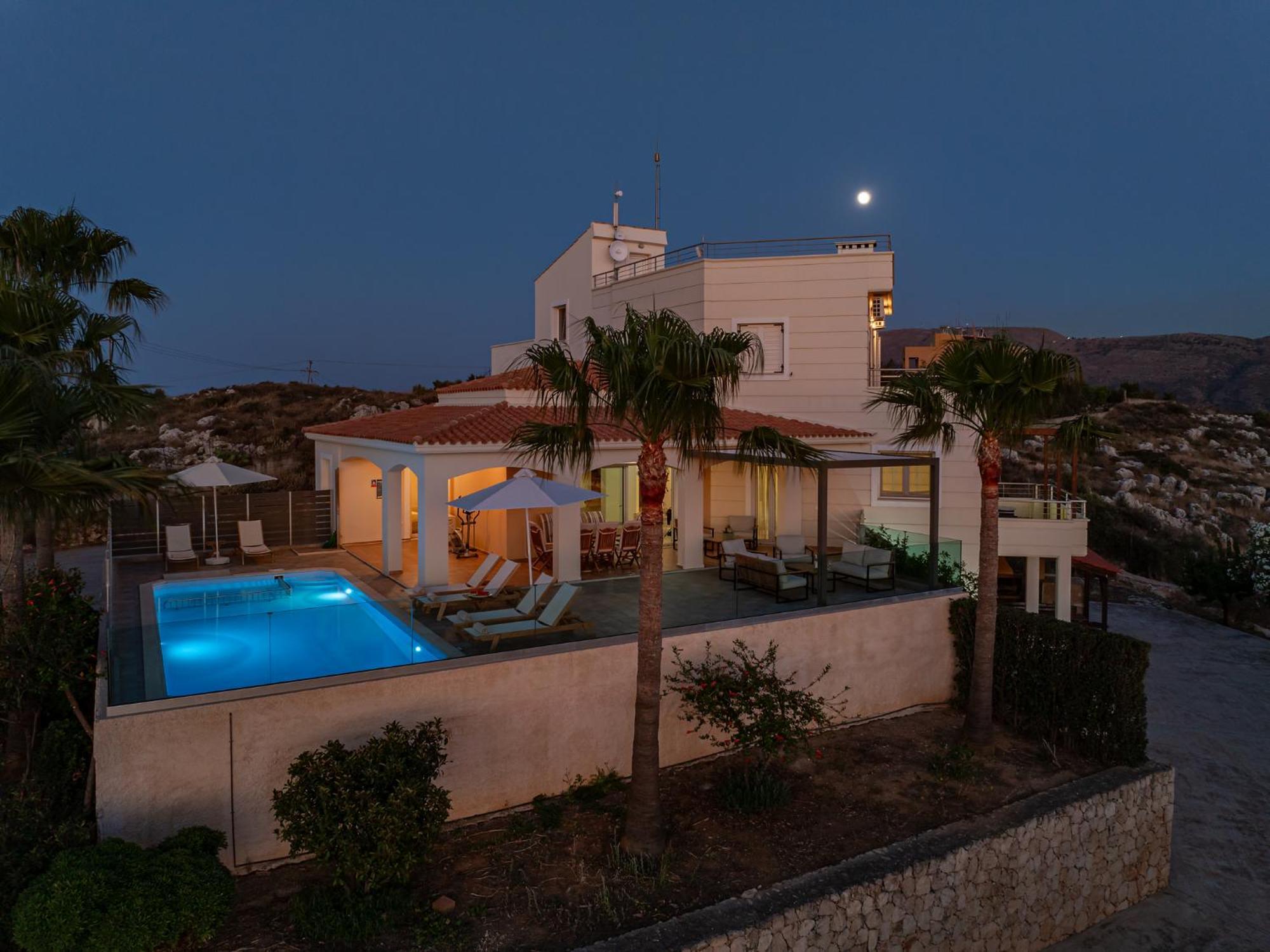 Karmilos hill villa La Canea Exterior foto