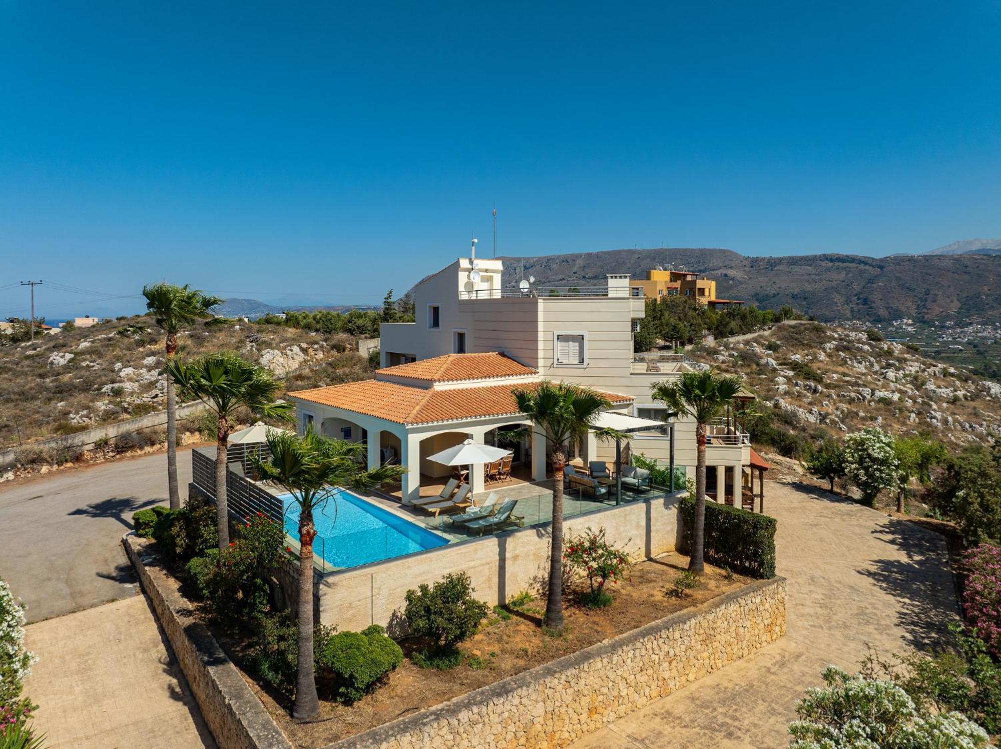 Karmilos hill villa La Canea Exterior foto