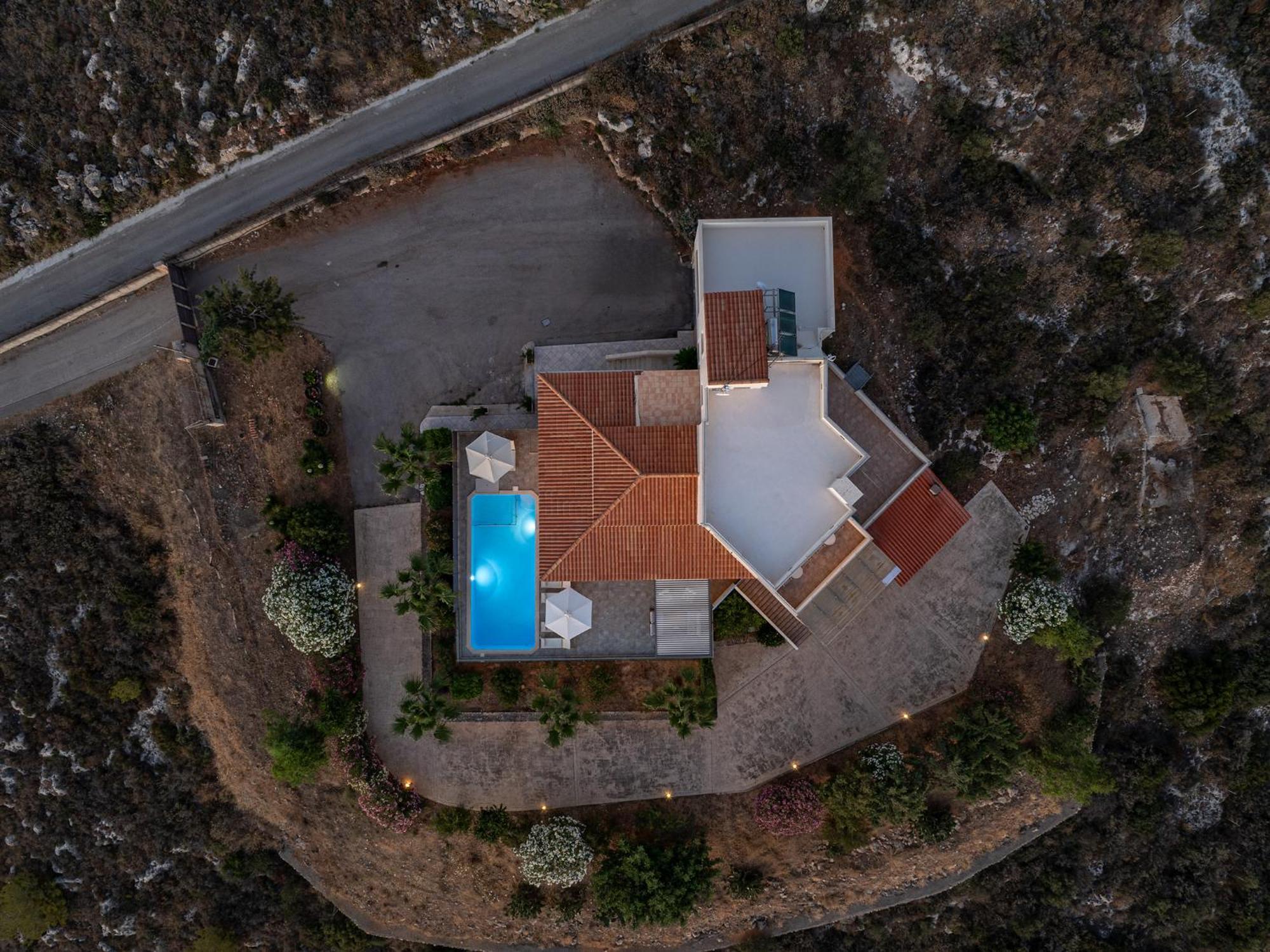 Karmilos hill villa La Canea Exterior foto