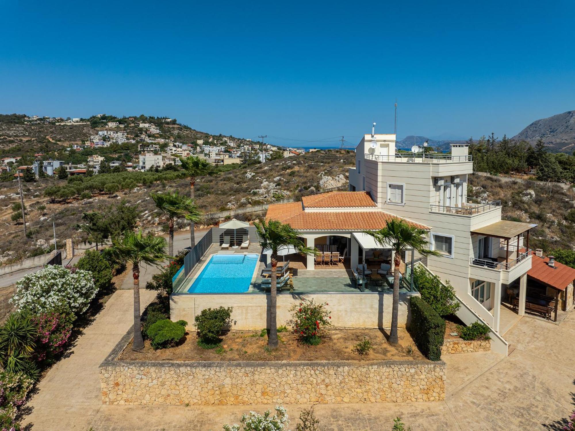 Karmilos hill villa La Canea Exterior foto